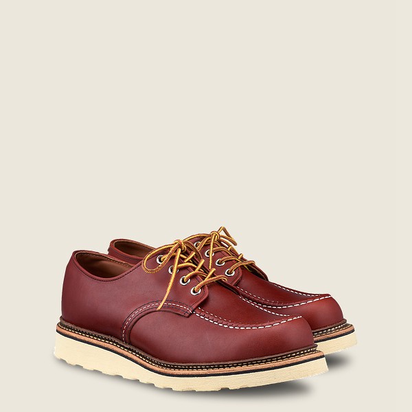 Red Wing Oxford Mens Burgundy - Classic - Russet Portage Leather - 4982610-OC